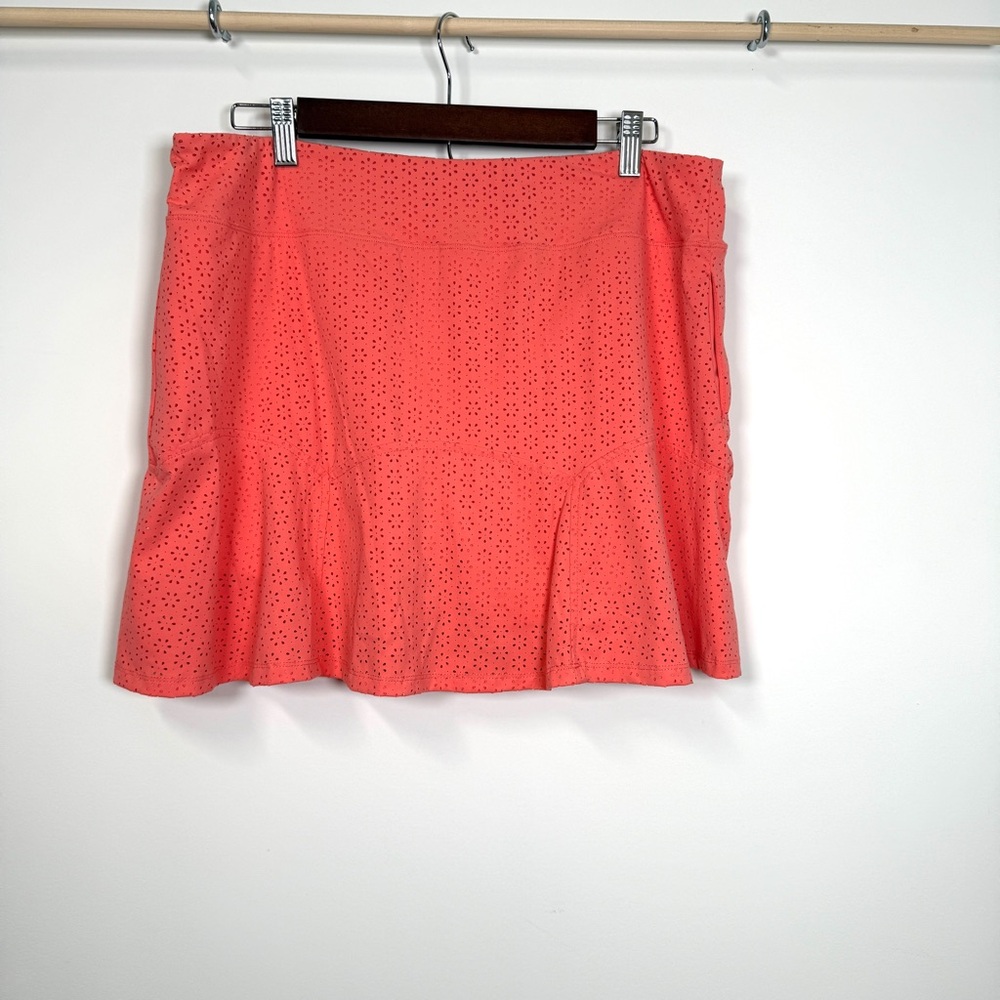 Aryeh Coral Flower Eyelet Design Golf Tennis‎ Skort